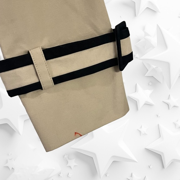 Kate Spade Tan/Black Trench Coat girl size M - Picture 5 of 9